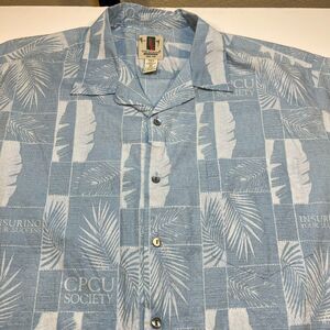 Rare Custom Made Tori Richard Hawaii Aloha Shirt Sz Mens XL CPCU Society